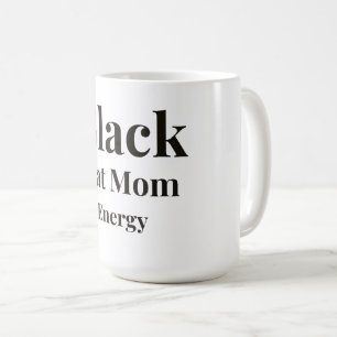Svart Katt Mamma Energi Kaffe Mugg