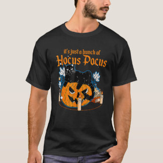 Svart Katt Måne Rolig Halloween Kostym Gäng Av Ho T Shirt