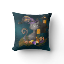 Svart katt med kaner, Halloween