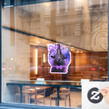 Svart katt med lila aura