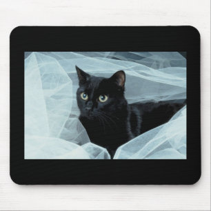 Svart katt Mousepad Musmatta