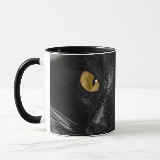 Svart katt mugg (Vänster)