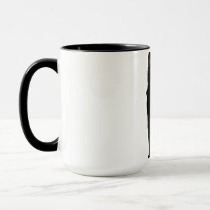 svart katt mugg