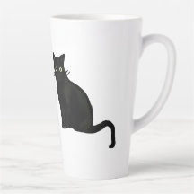 Svart Katt Mugg