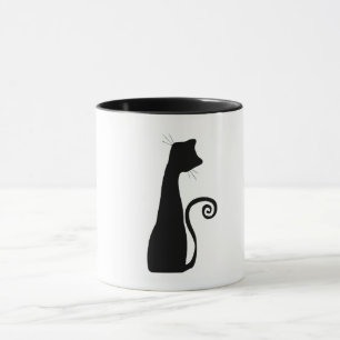 Svart katt mugg