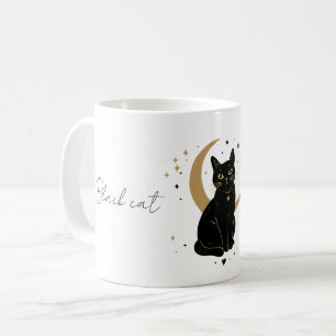 Svart katt-mugg kaffemugg