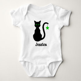 Svart katt Namn Baby T Shirt