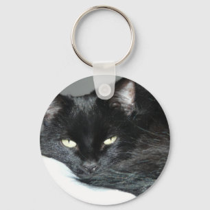 svart katt nyckelring