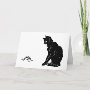 Svart katt och groda, Alexandre Steinlen Kort