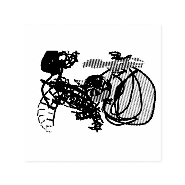 Svart katt och pumpa kärlek  självfärgande stämpel (Design)