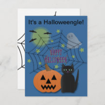 Svart katt och Pumpkin, inte Scary Halloweengle