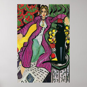 Svart katt på stol 2 poster