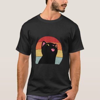 svart katt pappa svart katt attityd katt förälder t shirt