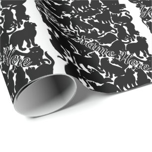 Svart katt, Papper kattjul Papper Presentpapper