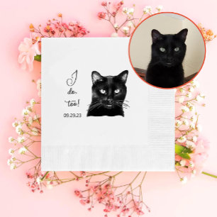 Svart katt-Personlig som jag också gör Pappersservett