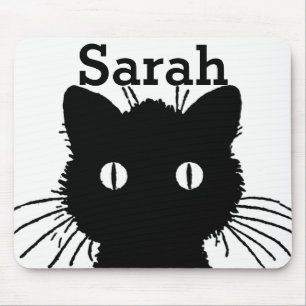 Svart katt Personnalised Musmatta