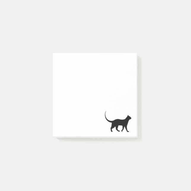 Svart katt post-it block (Framsida)