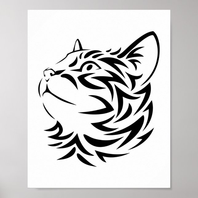 svart katt poster (Framsidan)