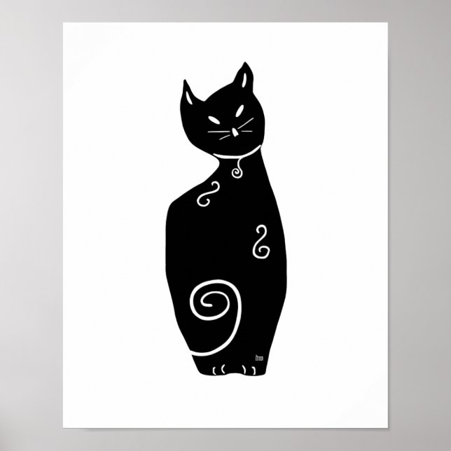 Svart Katt Poster (Framsidan)