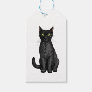 Svart katt presentetikett