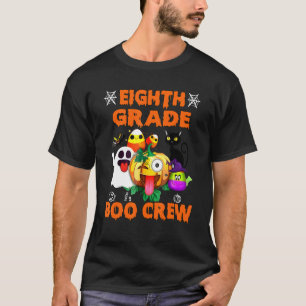 Svart Katt Pumpa Godis Spöke Sjunde Klass Boo Cr T Shirt
