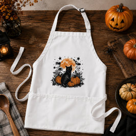 Svart Katt Pumpa Halloween Förkläde