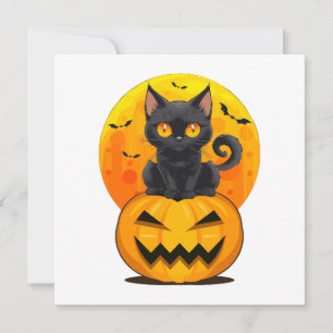 Svart Katt Pumpa Halloween Kostym