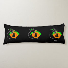 Svart katt Pumpkin Body Pillow Kroppskudde