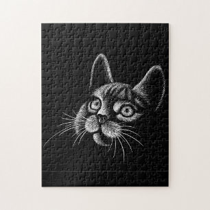 Svart katt pussel