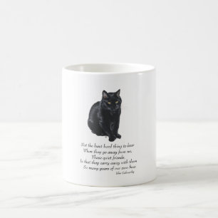 Svart Katt Regnbågsbro Kaffemugg