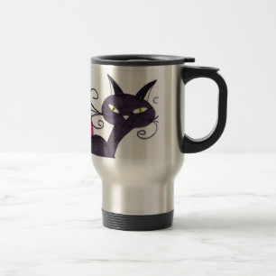 Svart katt resemugg