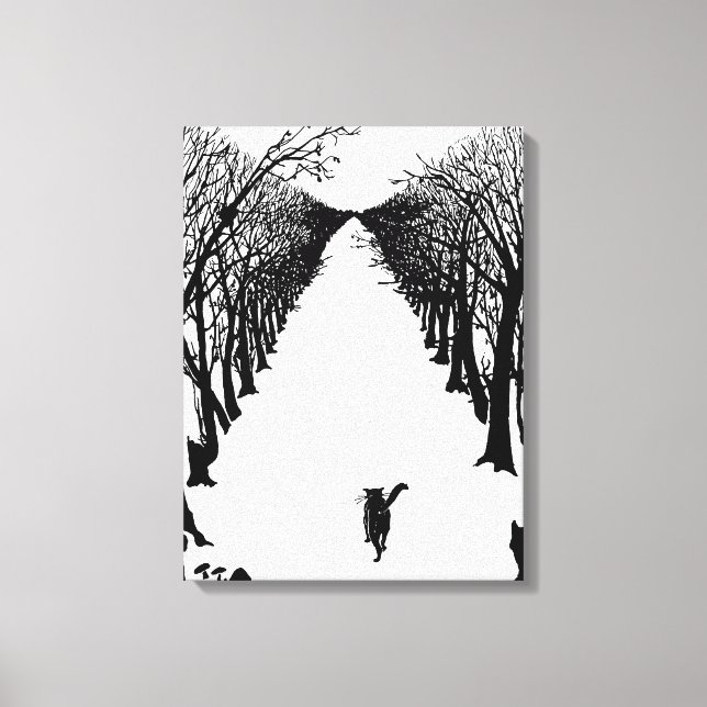 Svart katt, Rudyard Kipling Canvastryck (Framsida)