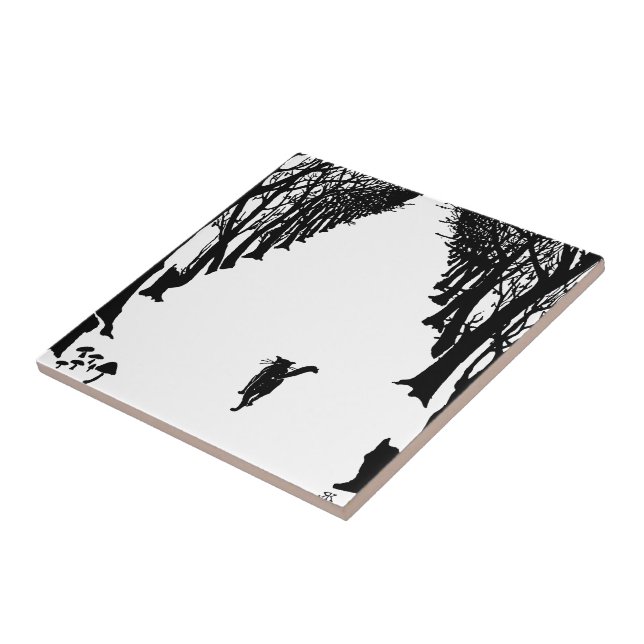 Svart katt, Rudyard Kipling Kakelplatta (Sidan)