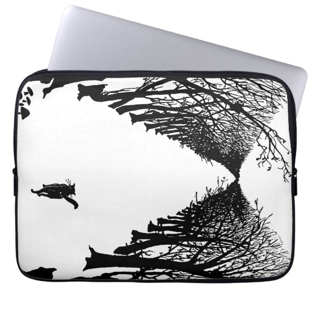 Svart katt, Rudyard Kipling Laptop Fodral (Framsidan)