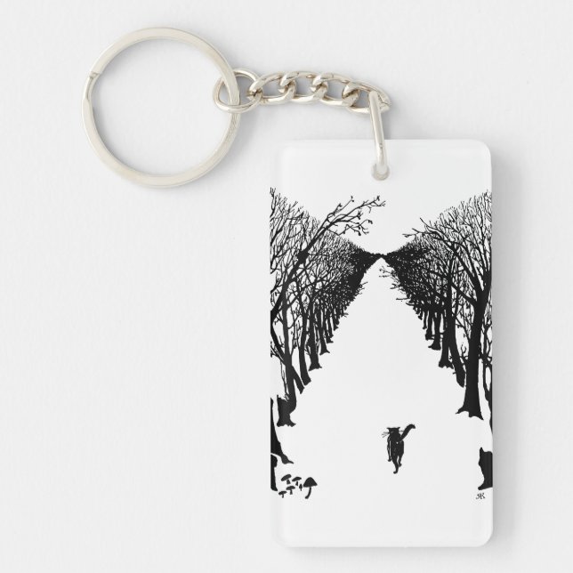 Svart katt, Rudyard Kipling Nyckelring (Framsidan)