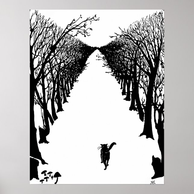 Svart katt, Rudyard Kipling Poster (Framsidan)