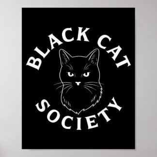 Svart Katt Sällskap Söt Katt Älskare Kattdjur Husd Poster