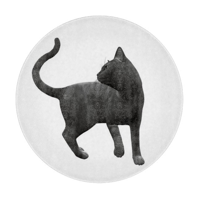Svart Katt Skärbräda (Framsidan)
