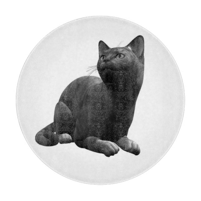 Svart Katt Skärbräda (Framsidan)