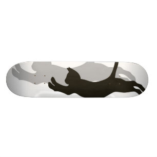Svart katt skateboard bräda 19,5 cm