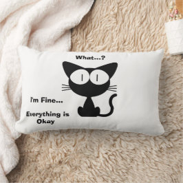 Svart Katt, Söt Katt, Katt Mönster, Modern Lumbarkudde