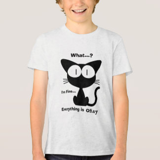 Svart Katt, Söt Katt, Katt Mönster, Modern  T Shirt