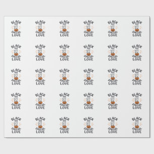 Svart katt speciell kärlek Halloween katt vektor d Presentpapper