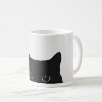 Svart Katt Stare Mugg