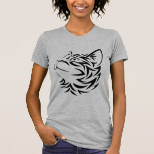 svart katt t shirt