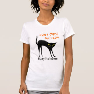 Svart katt t-shirt