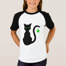 Svart katt T-Shirt (underordnad)