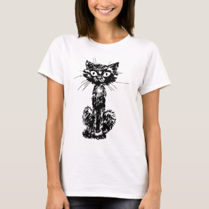 Svart katt tee