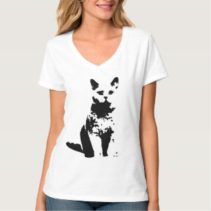svart katt tee shirt