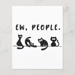 Svart katt tröja rolig kvinnors ew människor meowy